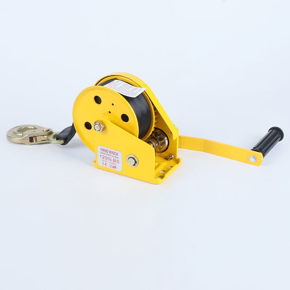 Manufacturer Supply Xiaosen Brand Bidirectional Self-Locking Hand Crank Winch Webbing Hand Winch Trailer Winch Hand Crank Type
