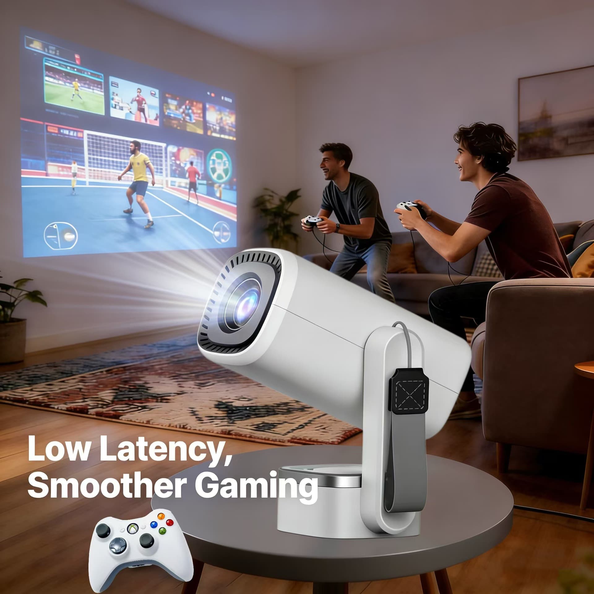 Portable Gaming Projector: Smooth & Big Screen Fun Anywhere