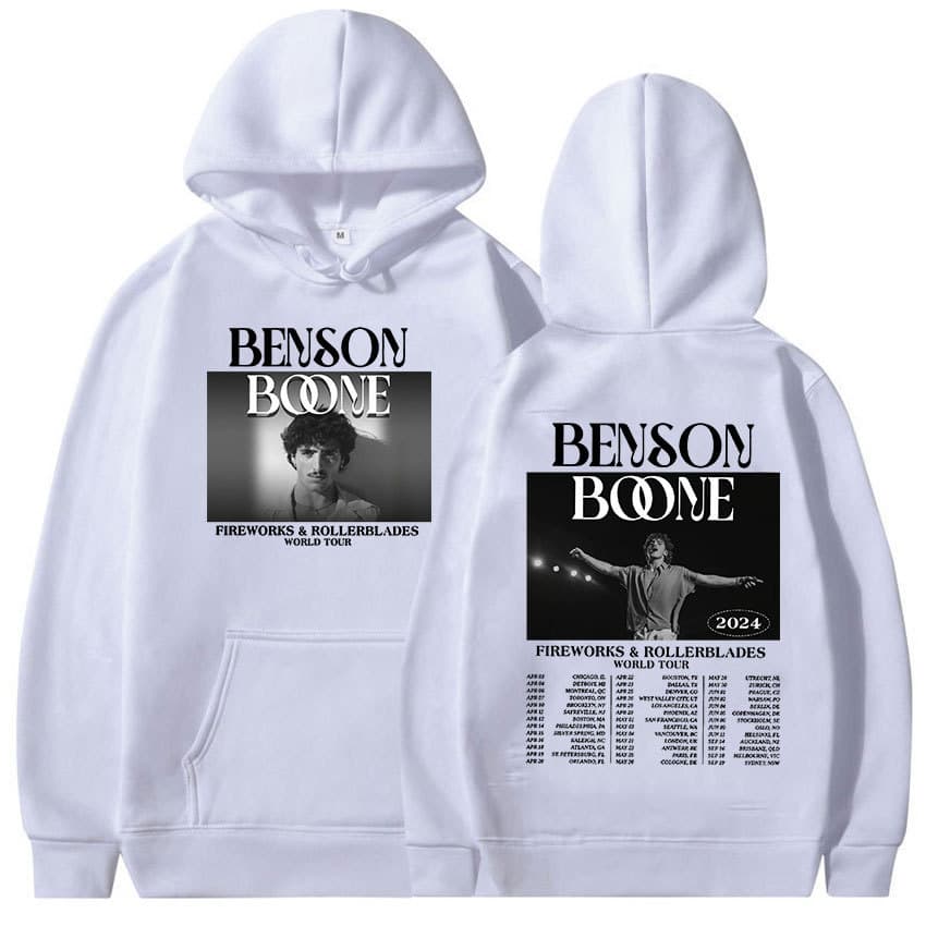 Benson Boone Fireworks and Rollerblades 2024 World Tour Hood