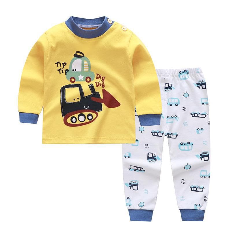 2025 New Children's Underwear Set Boys Autumn/Winter Pajamas Baby Thermal Underwear Girls Homewear Long Sleeve