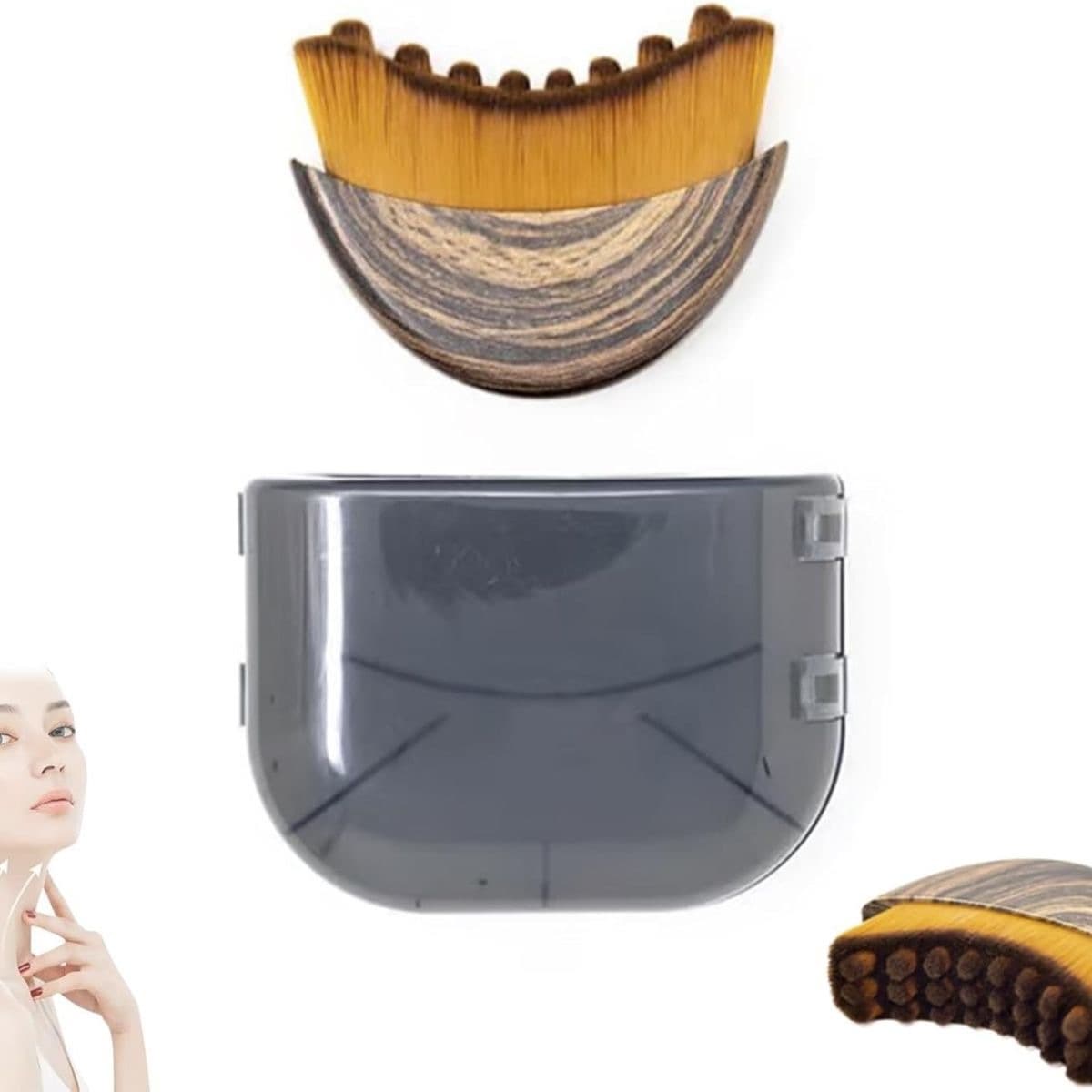 New Lymphatic Contour Face Brush Lymphatic Contour Facial Brush Gua Sha Eye and Neck Care Brush
