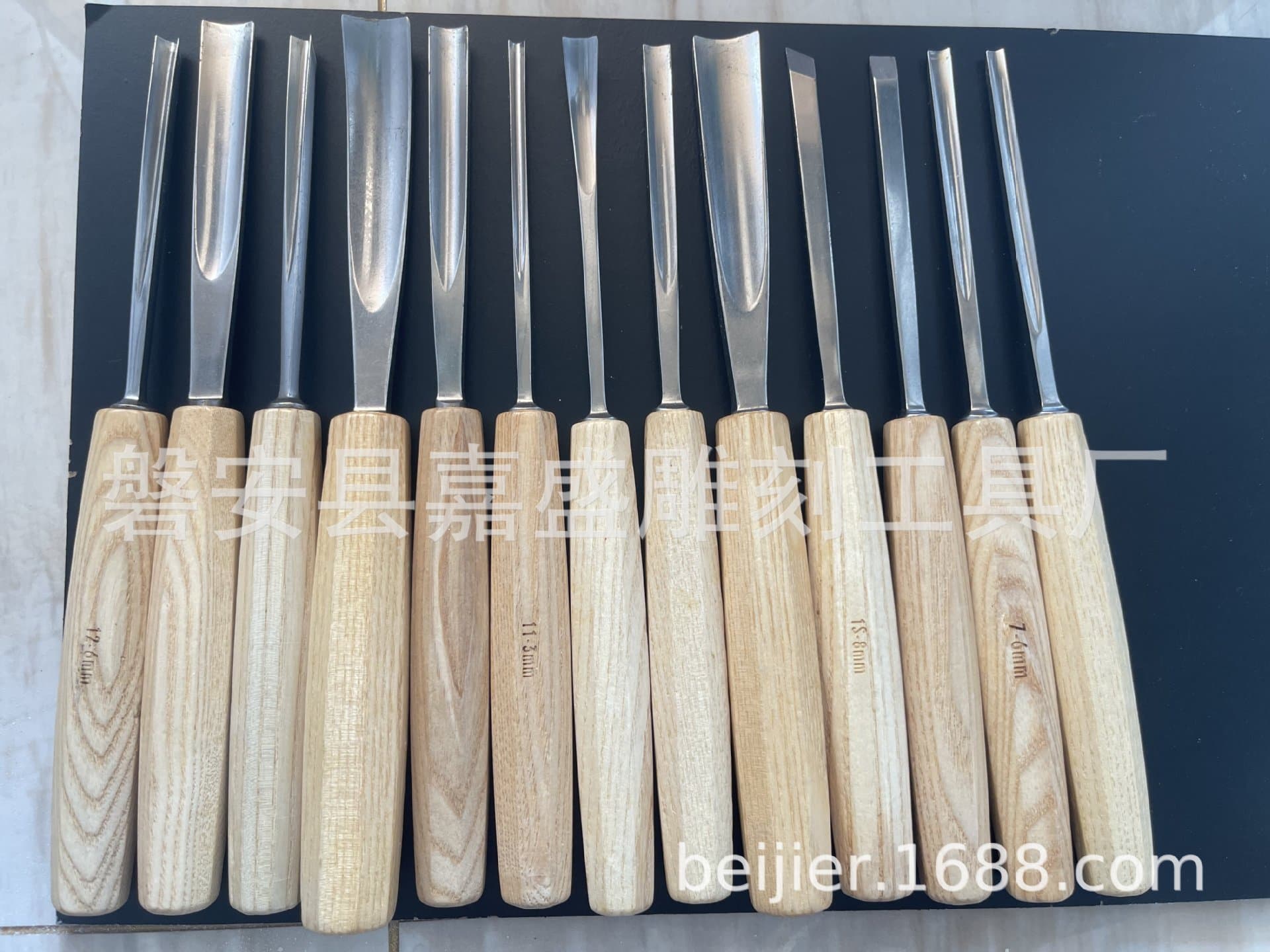 12-Piece Carving Chisel Set, Chromium Vanadium Steel Woodworking Tools