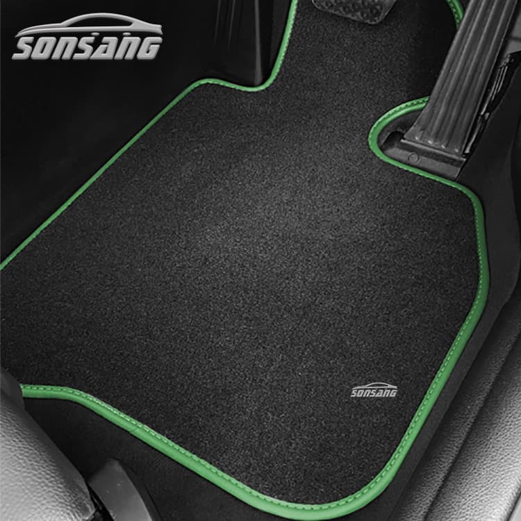 Custom Car Floor Mats Full Set Wholesale Universal Carpet Floor Mats Plush Burned Bottom Car Floor Mats
