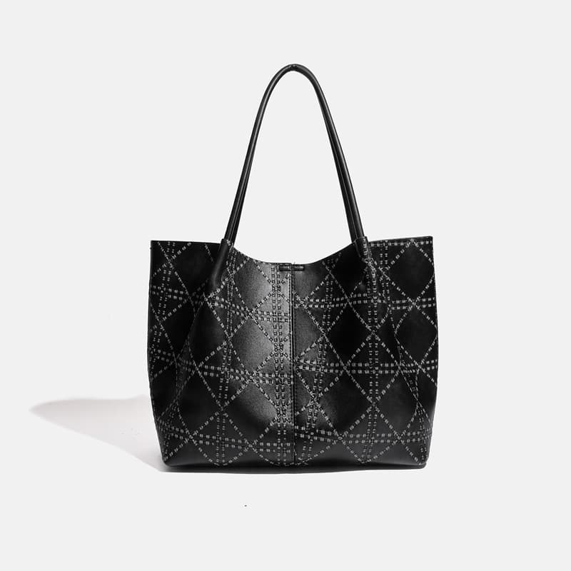 2026 New Diamond Stitch Tote Bag for Women Large Capacity Mother-Child Shoulder Bag Commute Casual Handbag Tote Bag
