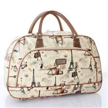 New Korean-Style Large-Capacity Unisex Hand-Carry Travel Duffel Bag PU Leather Short-Trip Travel Bag Luggage Bag