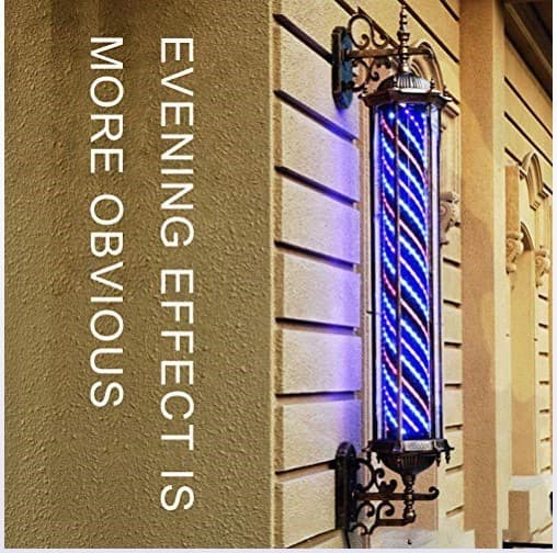 Barber shop rotating light wall hanging hairdressing rotating light led hair salon retro wall hanging outdoor waterproof sign palace light box