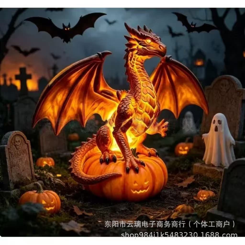 Cross-border Dragon Garden Light Solar Light Ghost Ground Stake Outdoor Garden Courtyard Festive Atmosphere