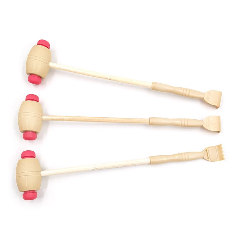 Back Massager Hammer Tapping Back Massager Back Scratcher Scratching Stick Handheld Buddha Hammer Meridian Patting Hand Massage Hammer