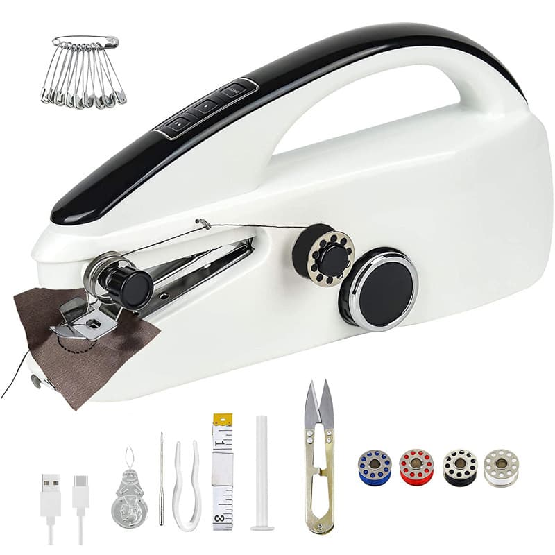 Mini Sewing Machine Portable Home Sewing Machine Multi-Functional Handheld Sewing Machine Dual Speed Adjustment Electric Sewing Machine