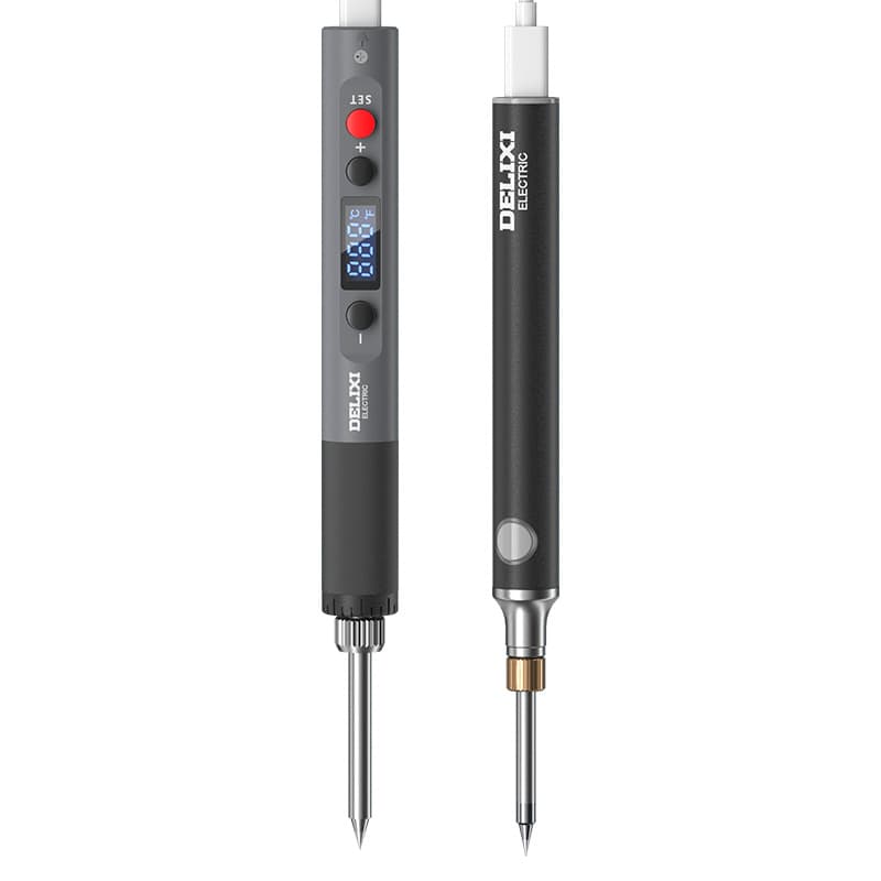 Delixi Electric USB Cordless Soldering Iron, Small Household Electric Welding Pen for Repair, New Type Soldering Gun