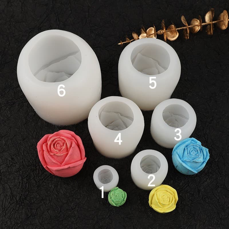 Valentine's Day Rose Silicone Mousse Cake Ice Tray DIY Homemade Ice Cube Mold Valentine's Day Mousse Circle