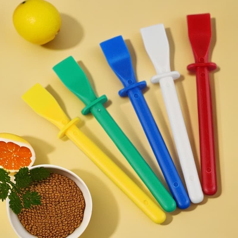 Plastic Palette Knife Super Tough Oil Painting Small Scraper Handmade DIY Leather Elastic Film Applicator Stick