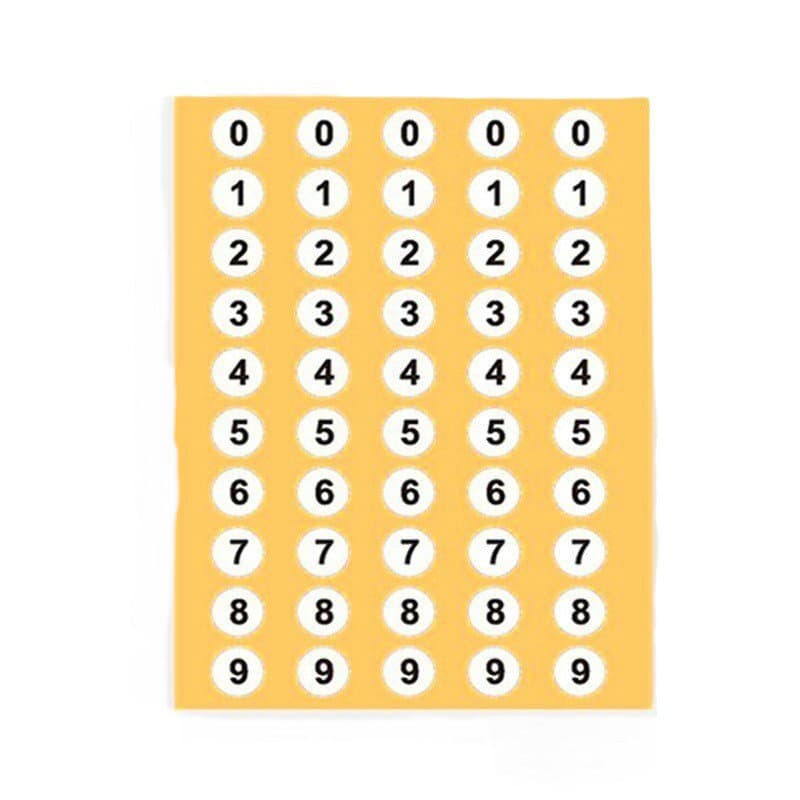 PVC Number Sticker Digital Label Temporary Parking Phone Number Sticker Size Label Tag