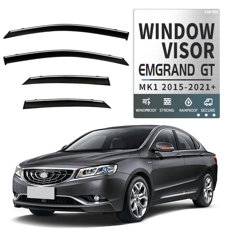For Geely Emgrand GT Window Visor Rain Shield Sunshade (Russia)
