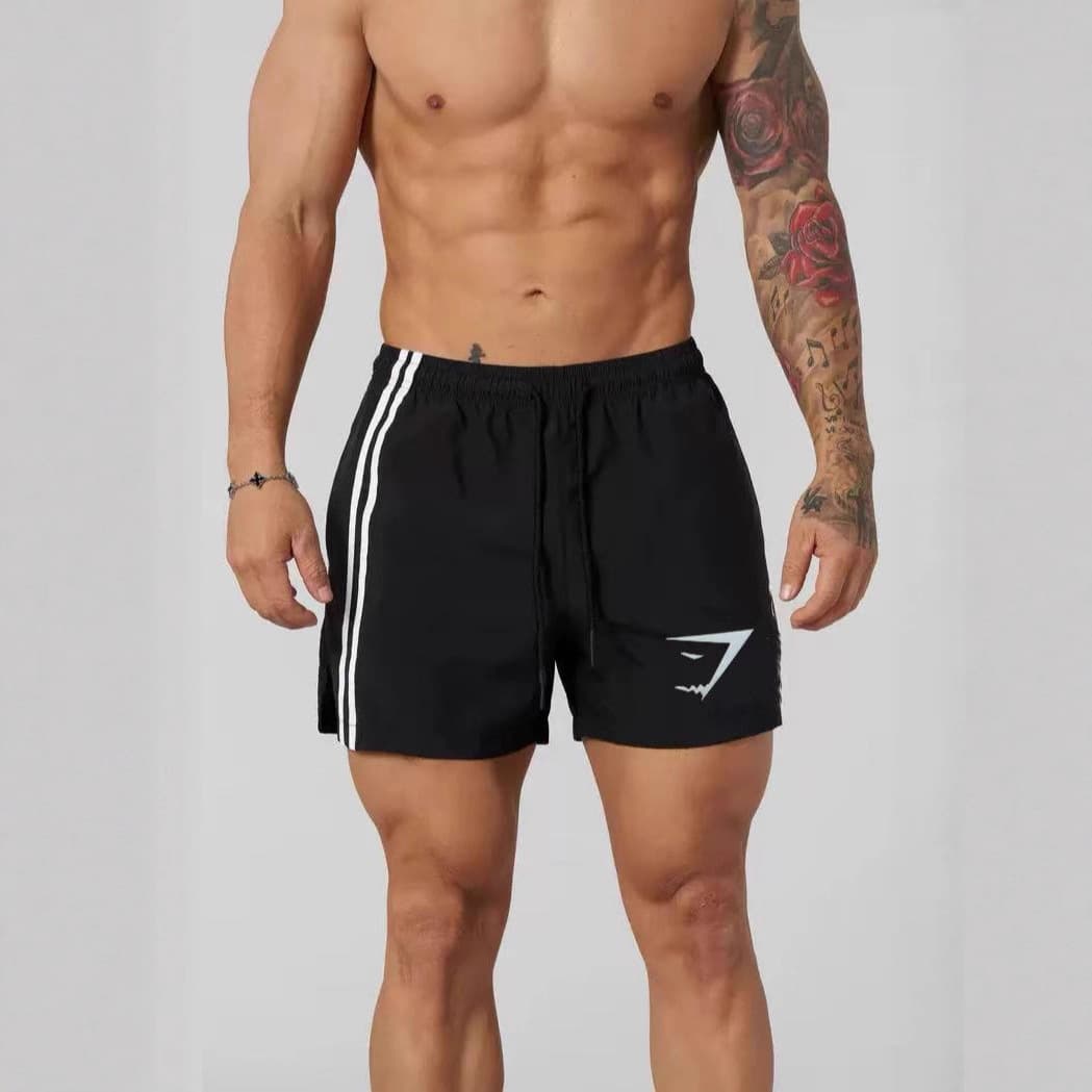 Muscle Fitness Brothers Men's Summer Sports Casual Cross-Border Fitness Trendy Brand Mesh Single-Layer Quick-Dry Shorts