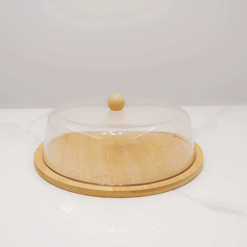 Wholesale PET transparent cake domes with lids for sampling, afternoon tea, bread, desserts, and display.