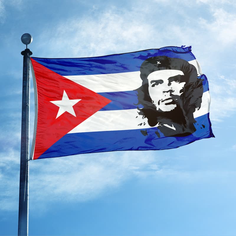 Cross-border Cuban flag Che Guevara 90*150cm Guevara With Cuba Flag Che Guevara