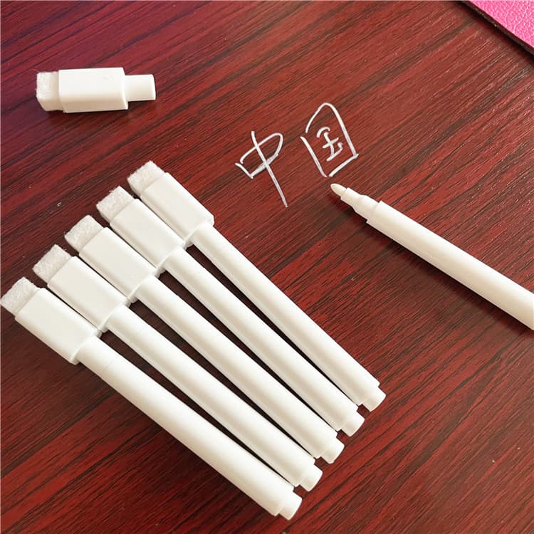 Erasable acrylic chalk with brush, dust-free, for milk tea shops, LED light board, liquid white ink, blackboard pen
