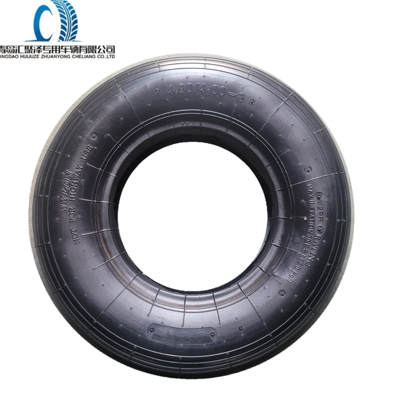 Huijuze 480/400-8 Tool Cart Rubber Tire Pneumatic Tire Straight Tread Outer Tire