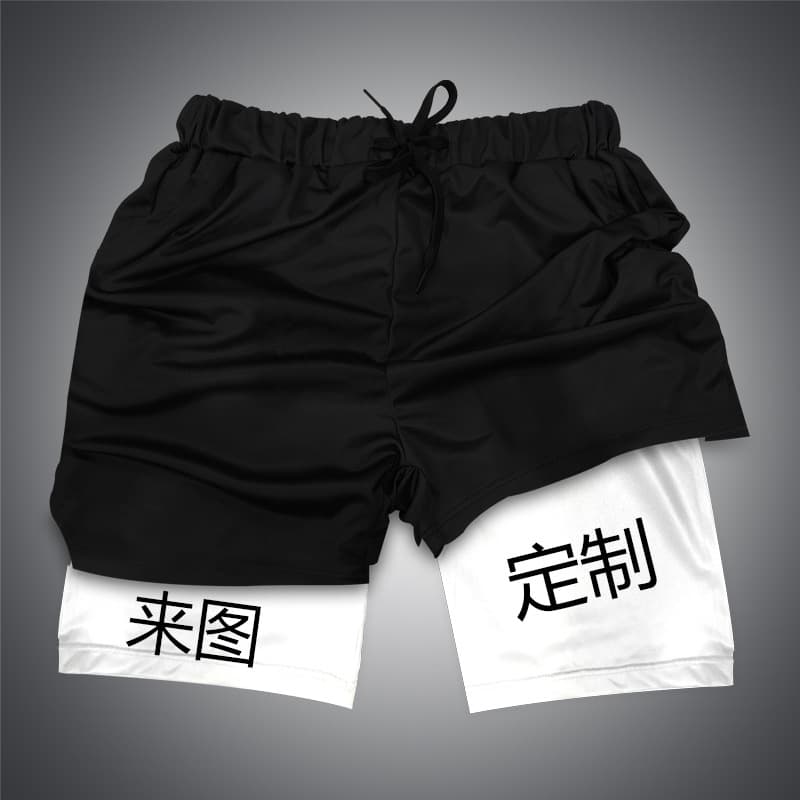 Dragon Ball series shorts, 3D digital print adult double-layer beach pants, cross-border e-commerce hot sale, custom design available