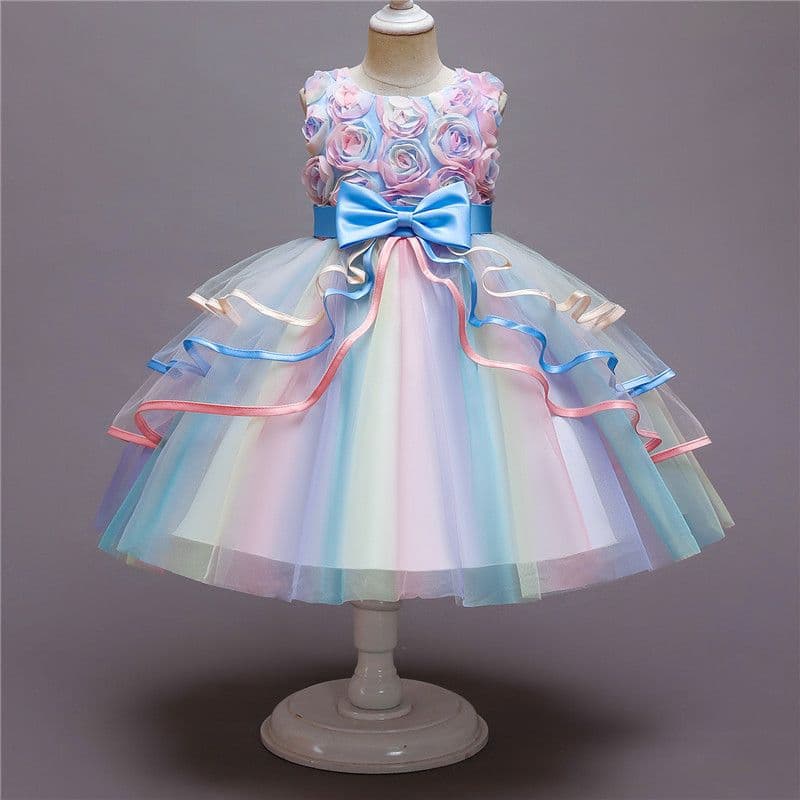Unicorn Long Princess Dress, Children's Dress, Summer Children's Dress, Girls' Dress, Dropshipping Available