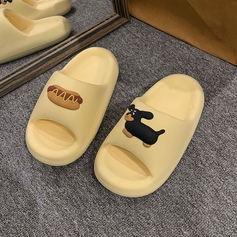 Women's Slippers for Outdoor Wear, Cloud-Like Soft Sole, Summer Autumn Winter EVA Thick Sole Indoor Non-Slip Beach Slippers
