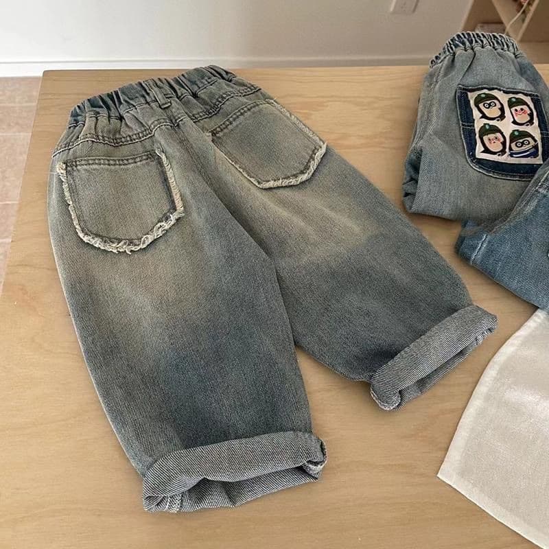 Children's jeans, spring and autumn trousers, new children's spring trousers, loose children's trousers, cool and trendy street trousers