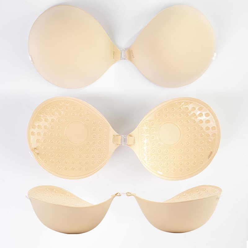 Thickened 5CM Chest Stickers Dome Cup Bra Small Chest Look Bigger Bra Transparent Straps Invisible Lift Bra Nipple Cover