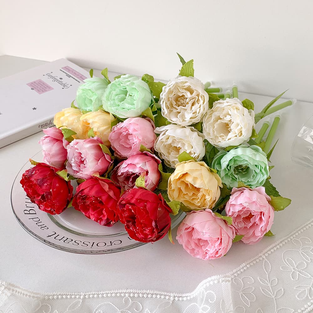 Creative Simulated Peony Ballpoint Pen, Cute Flower Pen for Journaling, Student Gift, Holiday Gift Pen
