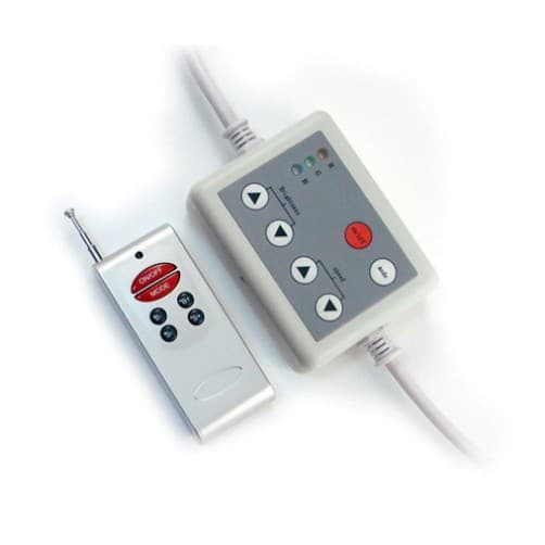 Source Factory RF Film 6-Key Wireless RF RGB LED Controller, Plastic Shell High Power, FCC Certified
