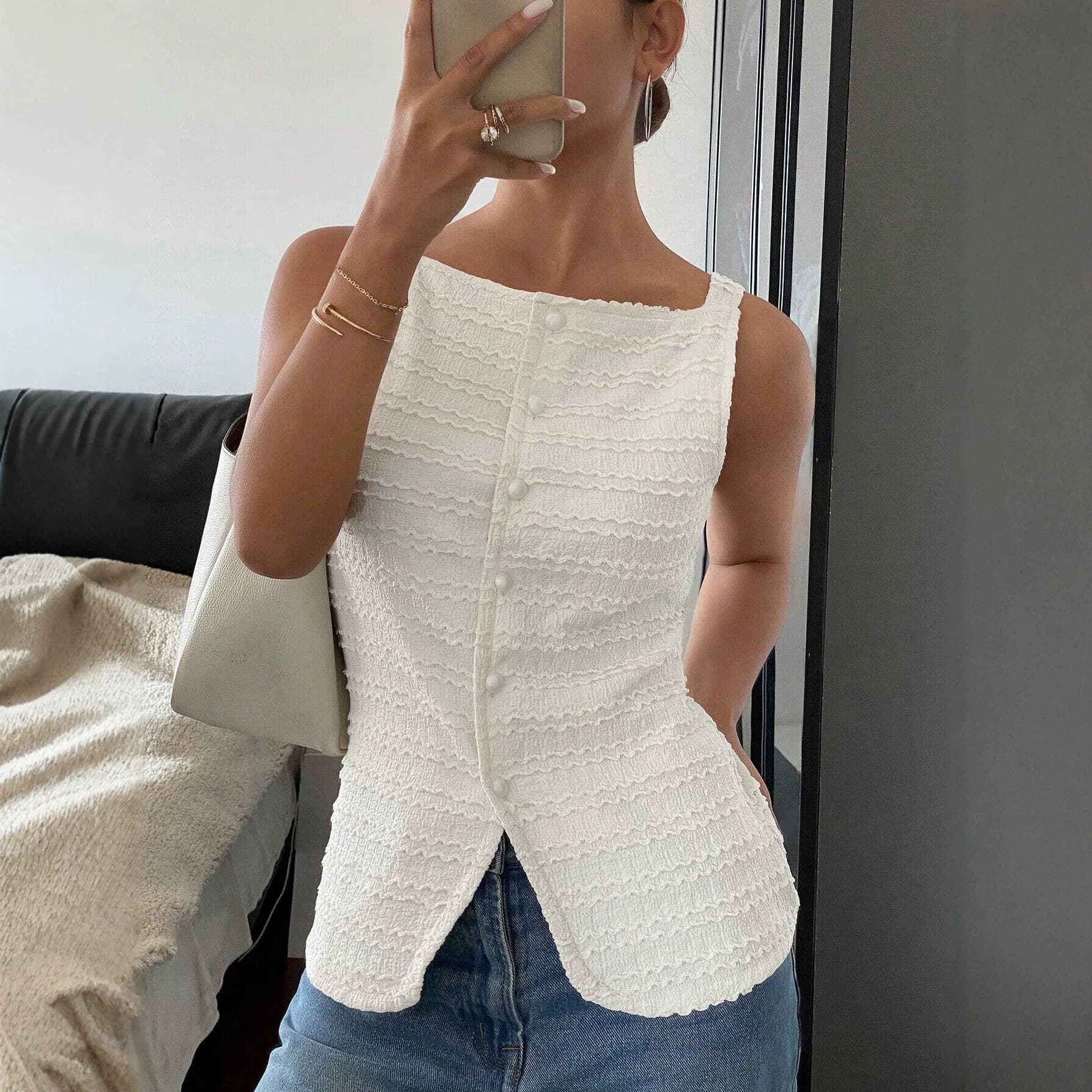 Bai Yueguang Xiaoxiang sleeveless vest｜Slimming ceiling