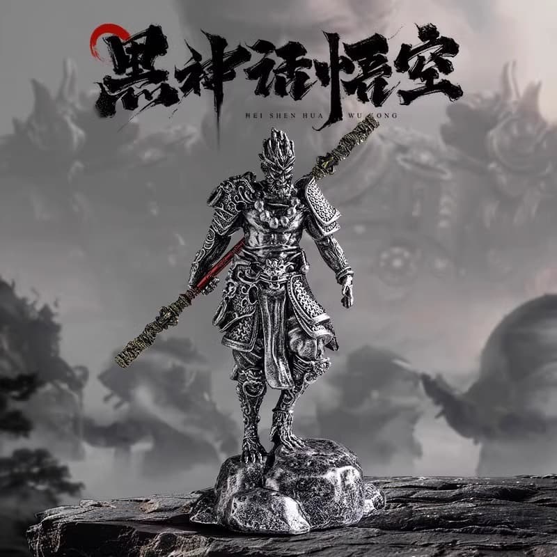 Black Myth Wukong Figure Game Anime Desktop Resin Ornament Gaming Decor Chinese Style Collectible for Men