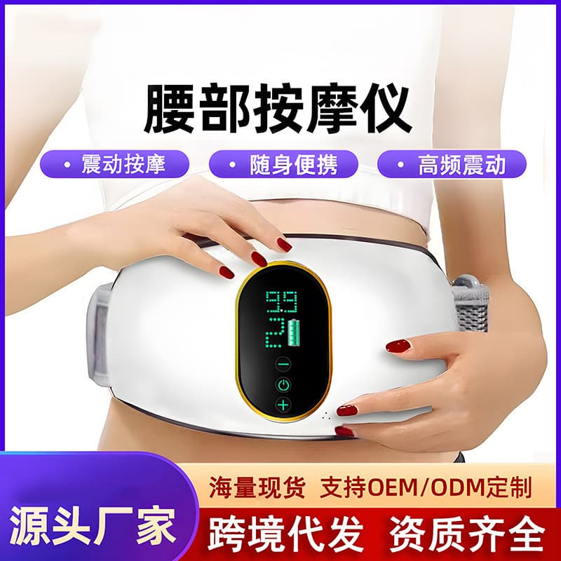 Cross-Border Best-Selling Rechargeable Belly Massager Vibration Slimming Abdominal Massager Home Use Lazy Shaking Machine Reduce Belly Fat Wholesale
