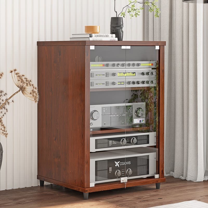 Amplifier racks, two, three, and four layers, free shipping, with glass doors.
