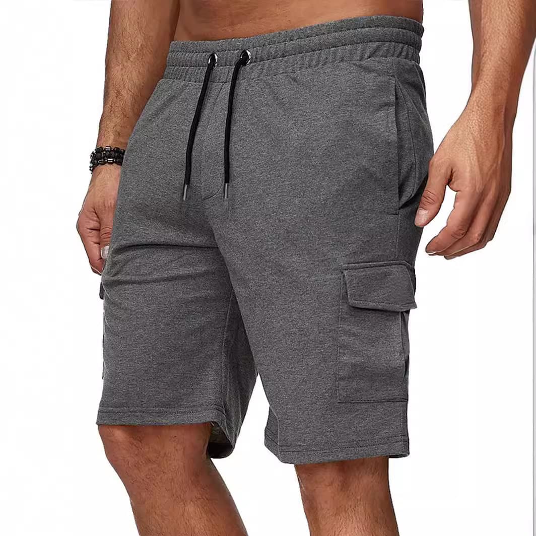 plus Size Men's Short Sportswear Work Pants Multiple Pockets Fitness Shorts Casual Five-Quarter Length Summer Wear