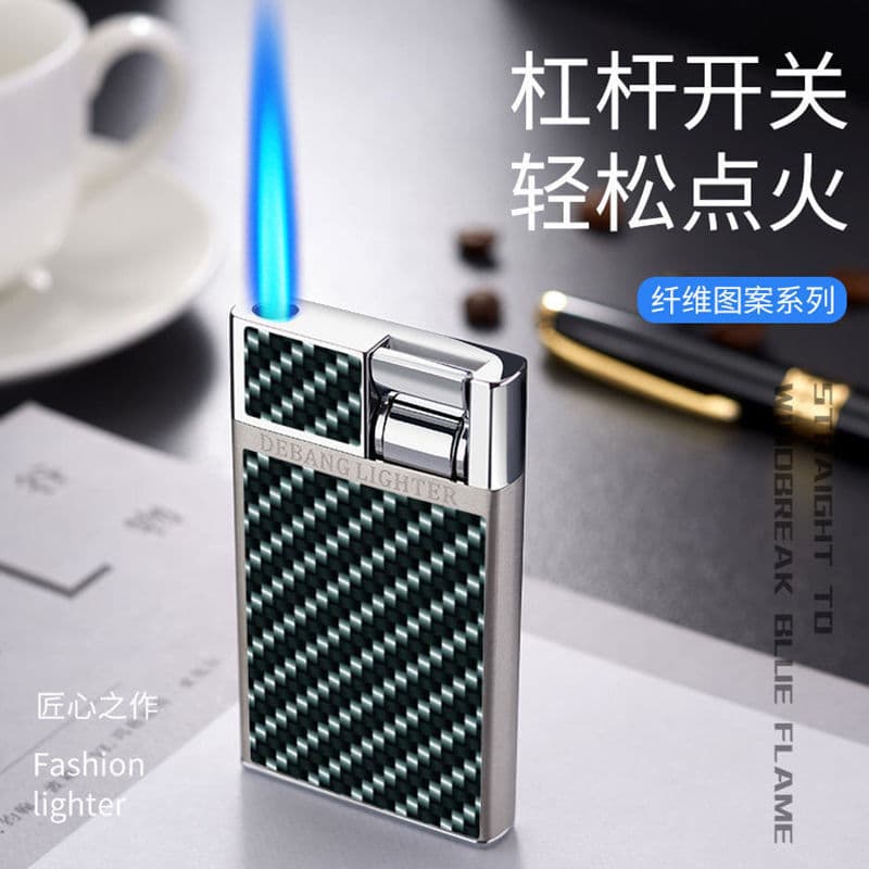Porsche Windproof Direct Gas Lighter Creative Electronic Cigarette Lighter Cigar Moxibustion Inflatable Wholesale
