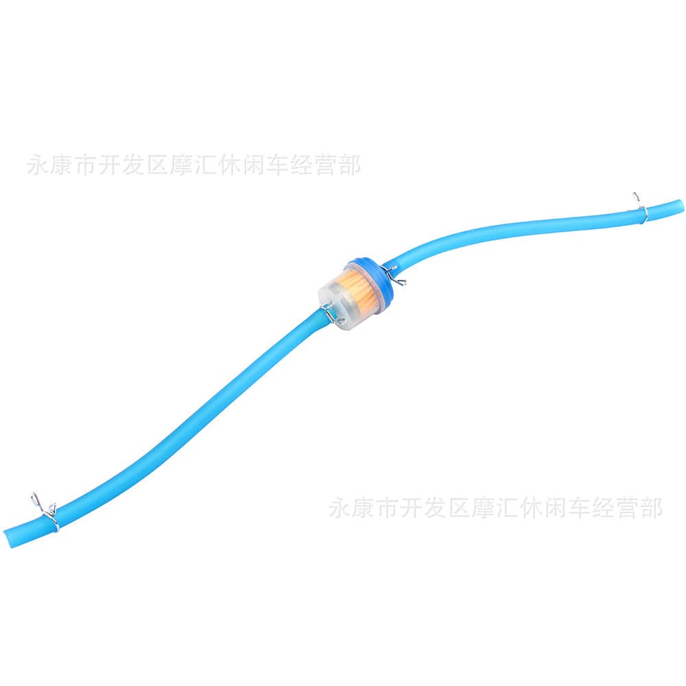Off-Road Motorcycle Atv Four-Wheel Beach Bike Gy6 Skateboard Fuel Filter Oil Filter Oil Pipe Clamp Kit Blue