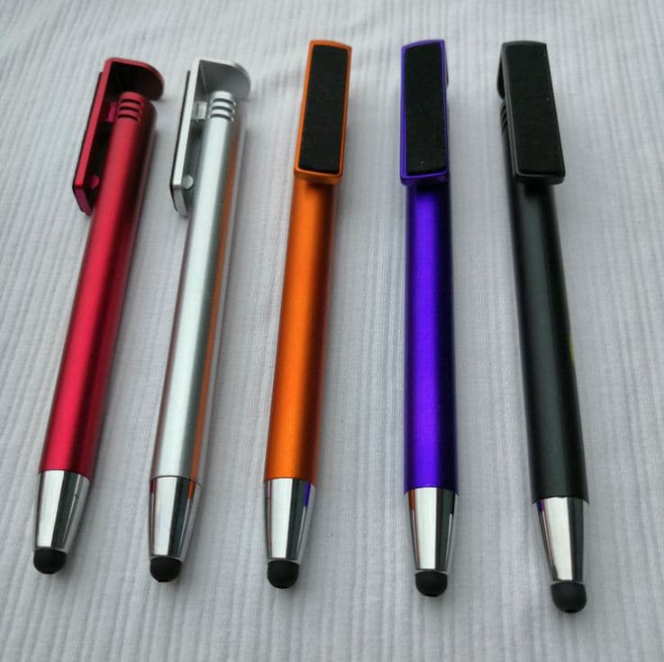 Phone Cleaning Ballpoint Pen with Phone Stand, Multifunctional Promotional Pen, Customizable LOGO, Touch Screen Advertising Pen