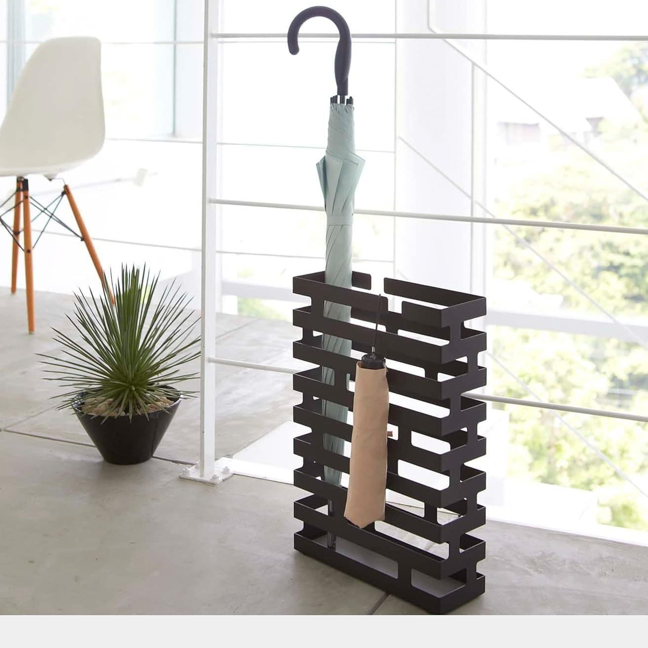 Modern Fashion Minimalist Home Iron Office Umbrella Stand, Creative Geometric Umbrella Drip Rack