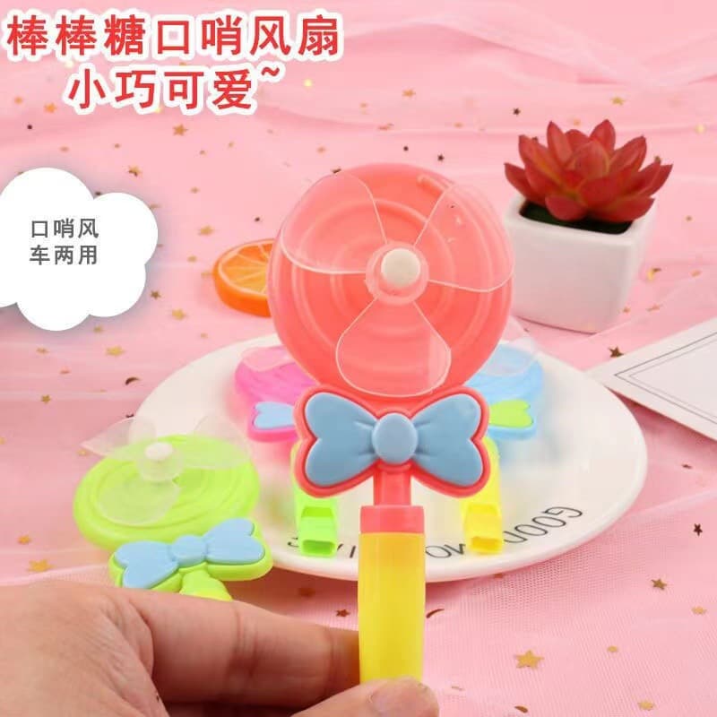 Lollipop Whistle Pinwheel Candy-Colored Children's Gift Toy Creative Colorful Plastic Whistle Wholesale Cute Nostalgic
