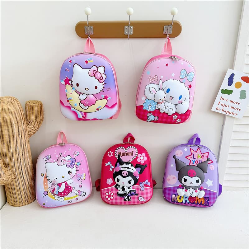 New 3D Hard Shell Backpack for Kids 2-7 Years Old, Ultra-Light Cartoon Shoulder Bag for Kindergarten