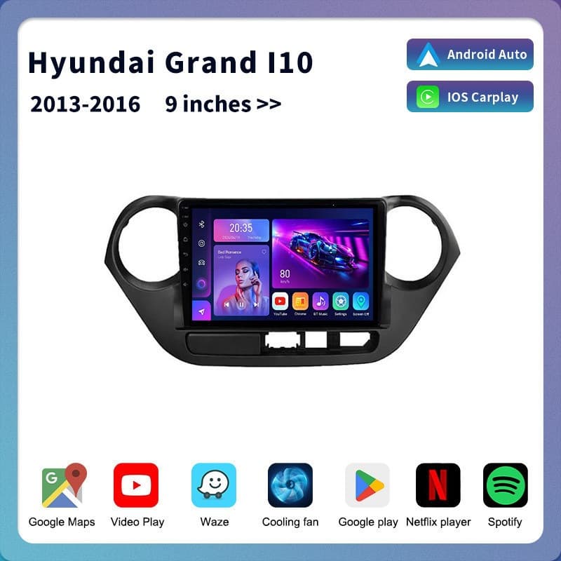 For Hyundai i10 Android Car Auto Radio Stereo Navigation
