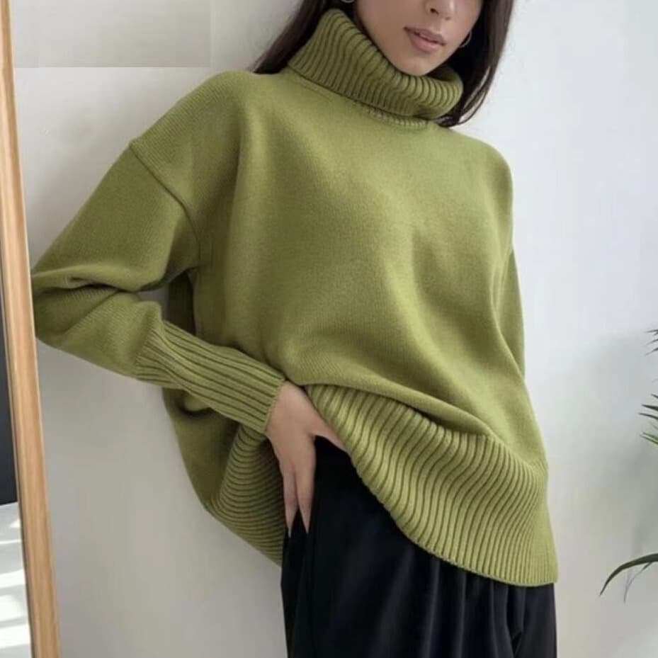 SY655 cross-border Amazon soft and comfortable high lapel solid color pullover, not easy to pill, solid color trendy daily
