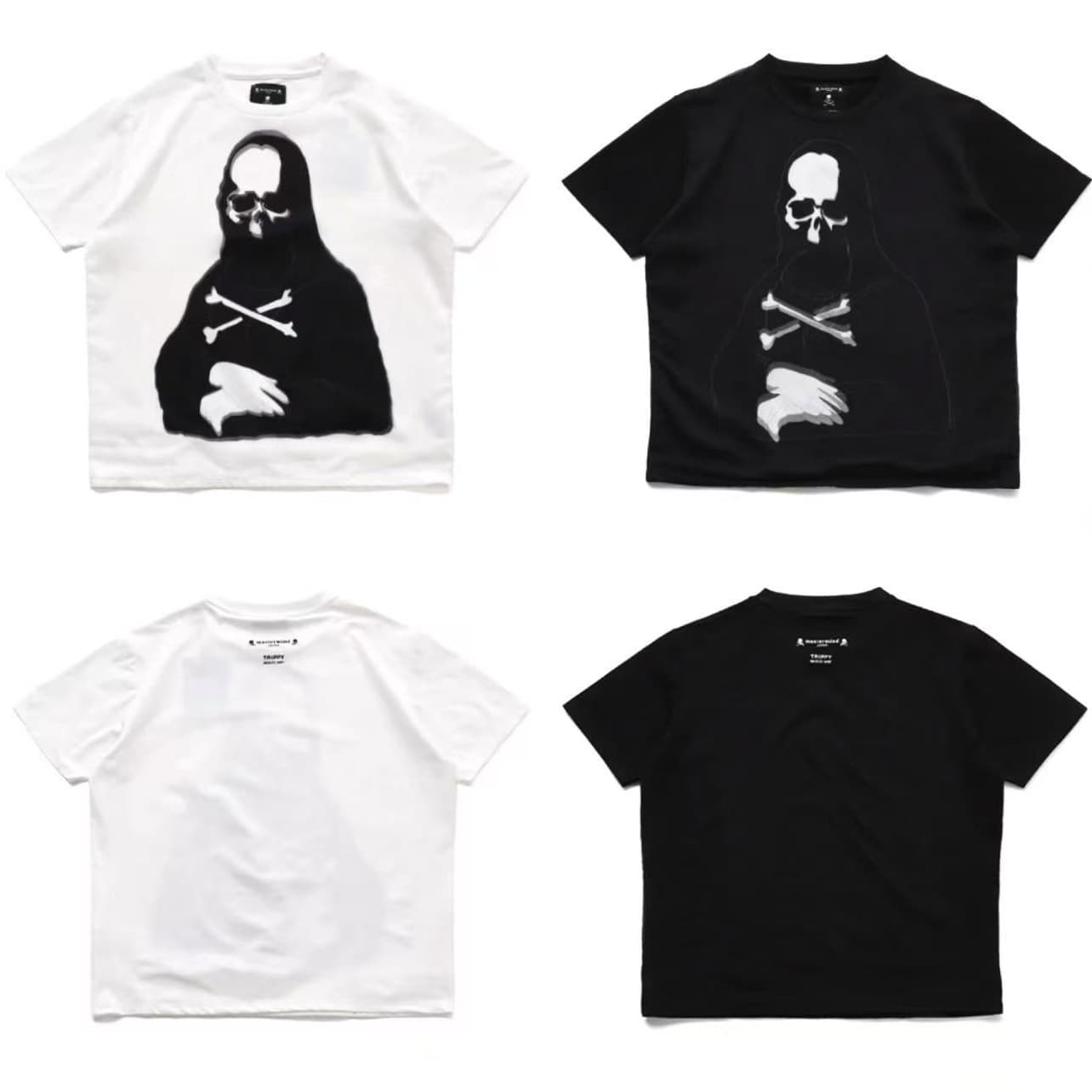 Cross-border trendy brand mastermind JAPAN x Trippy Mikio Art Tee Monaliza short sleeves