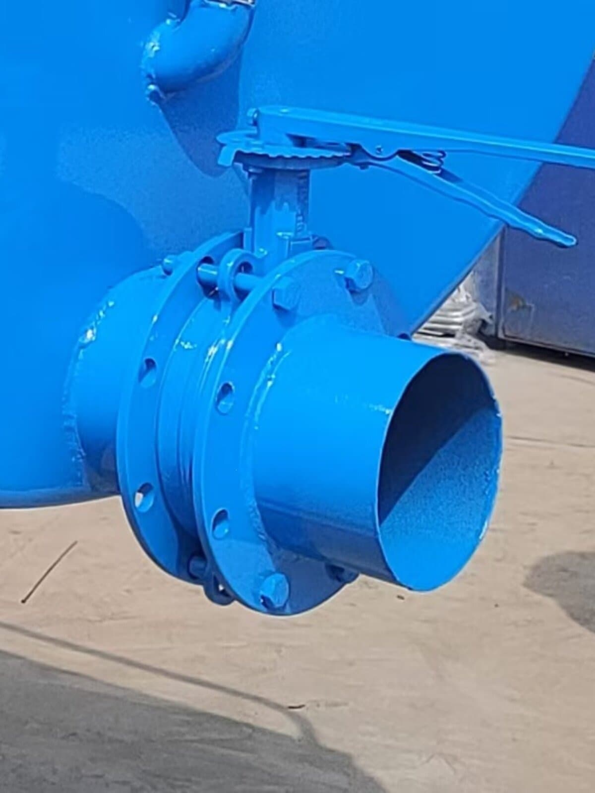 Suction Truck Discharge Valve, Drain Valve, Excrement Valve, Suction Truck Parts, Discharge Port Handle Butterfly Valve, Turbine Butterfly Valve, Discharge Valve