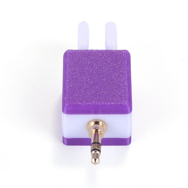 Quansheng K5/K6 Walkie Talkie CW Key Dual Paddle Automatic Key Purple Version Compatible with CEC Firmware Lightweight Mini Key