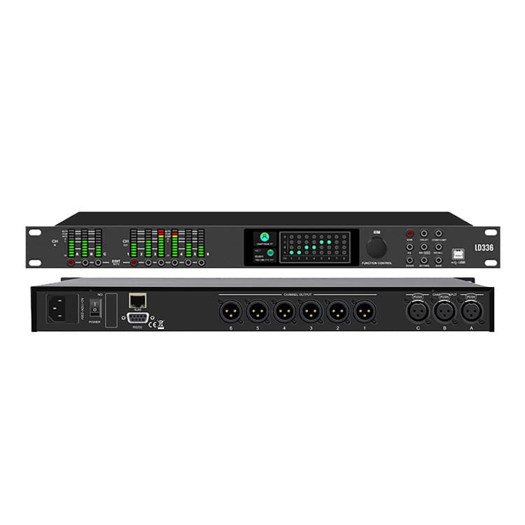 LD336 3-in 6-out Audio Processor Professional Stage Performance Dual DSP Speaker Line Array Audio Processor