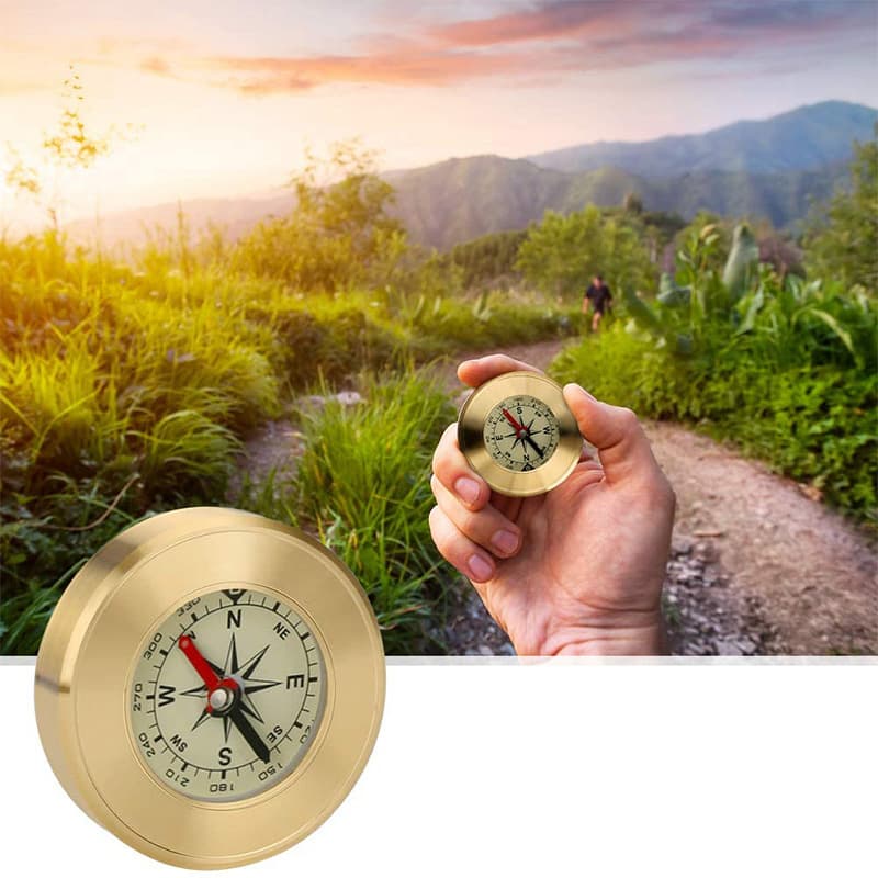 Chuda Brass Chinese-English Gift Compass / Leisure Gift Promotional Travel North Pointer J57