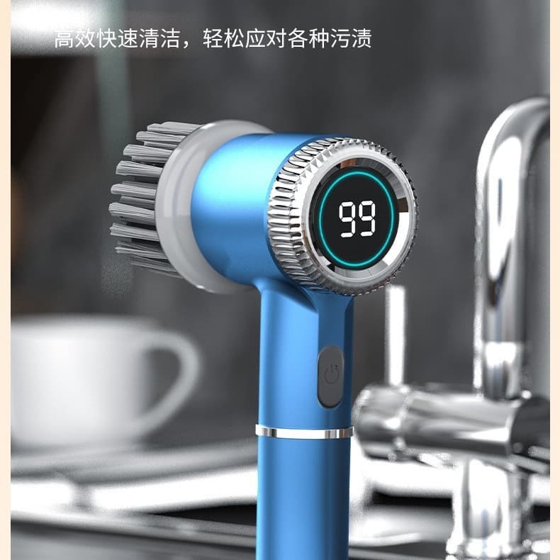 Cross-border electric cleaning brush rechargeable handheld pot brush multi-function wireless dishwashing brush kitchen portable pot brush artifact