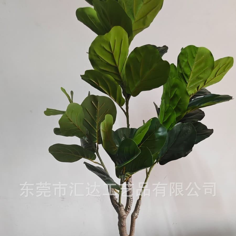 Cross-border Supply Large Artificial Fiddle Leaf Fig Tree Potted Plant for Living Room Floor Decoration